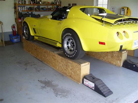 Check Out This Home Made All Wood Car Lift The Garage Journal Board