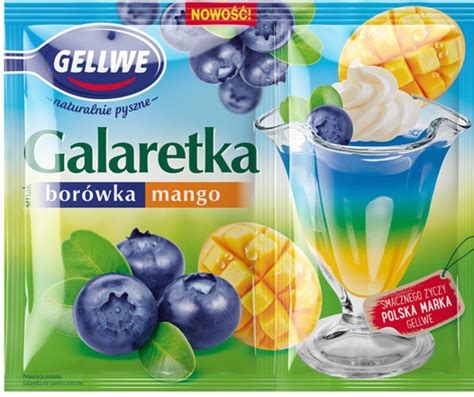 Duo Galaretka Smak Mango Jagoda Gellwe