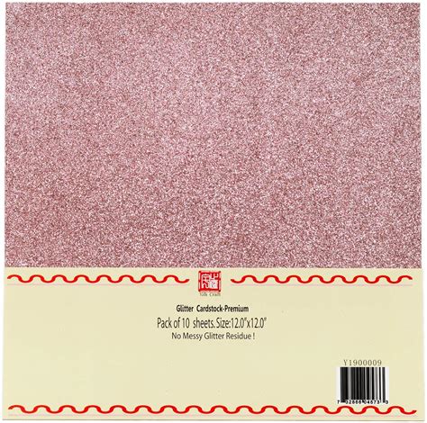 Yzh Crafts Glitter Cardstock Paper No Shed Shimmer Glitter Paper