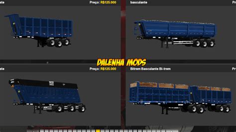 Pack De Reboques Basculante Randon Para Ets2 V 1 37 X Dalenha Mods