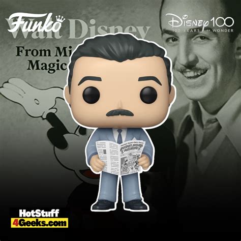 Disney Years Walt Disney With Magazine Funko Pop