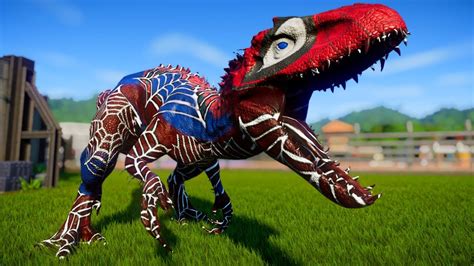 Jurassic World Evolution🌎 Indominus Rex Spiderman Vs Tyrannosaurus Rex