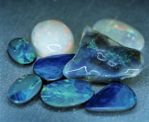 Opal gemstones - Stock Image - E425/0707 - Science Photo Library