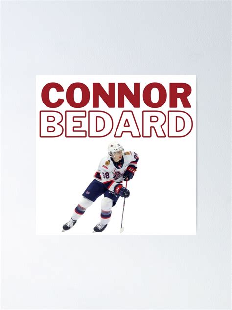 "Connor bedard" Poster for Sale by SimpleButter | Redbubble