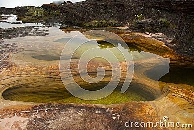 natural pools mount roraima stock photo image