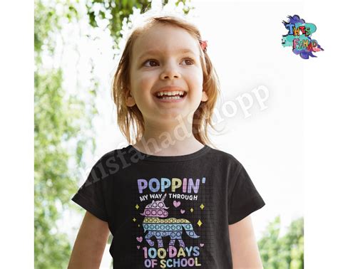 Poppin My Way Through 100 Days Of School Svg Happy 100 Days Etsy