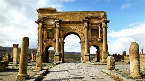 Travel In Time Among The Roman Ruins Of Timgad Algeria