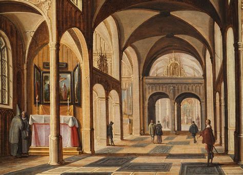 Proantic Intérieur déglise imaginaire Hendrick van Steenwijc