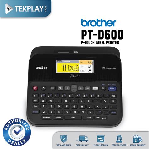 Brother P Touch Pt D600 Pc Connectable High Resolution Pc Printing