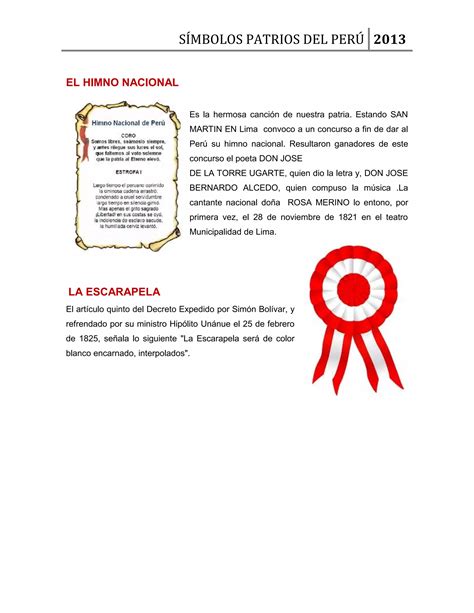 Simbolos Patrios PDF Descarga Gratuita