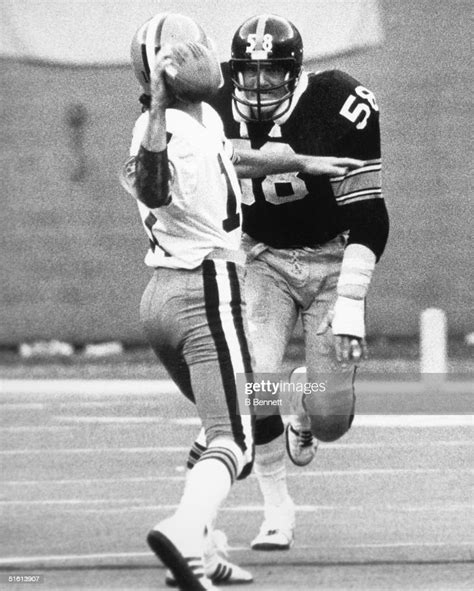 Middle Linebacker Jack Lambert Of The Pittsburgh Steelers Eyes His