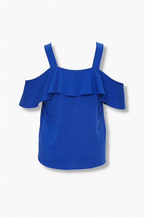 Plus Size Open Shoulder Top