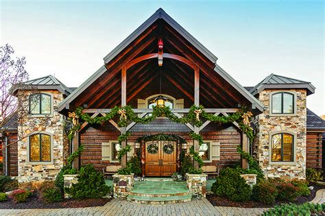 Festive Log Homes Get Into The Holiday Spirit