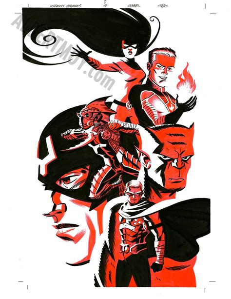 Albert Moy Original Comic Art Uncanny Inhumans By Michael Cho