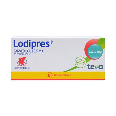 Lodipres Carvedilol Mg Comprimidos Cruz Verde