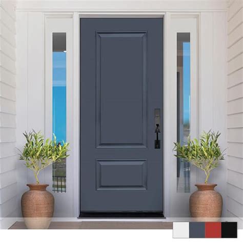 Steves And Sons Legacy Panel Series Fiberglass Front Door The Home Depot