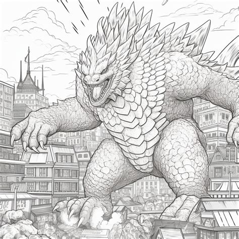 Godzilla Coloring Page