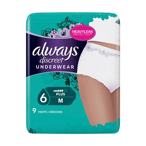 Buy Always Discreet Pants Plus For Sensitive Bladder Medium