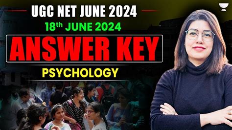 UGC NET 2024 Answer Key Psychology UGC NET June Exam 2024 Psychology