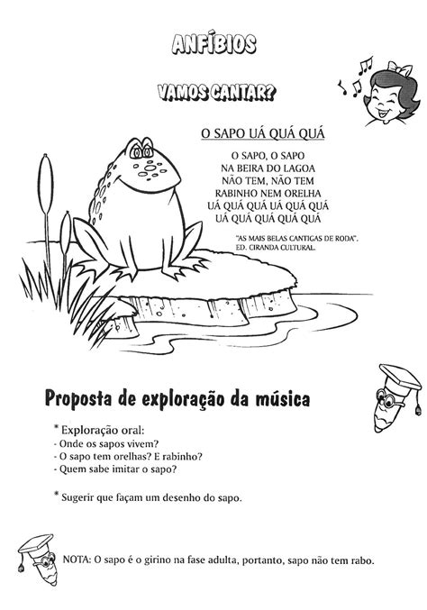 Animais AnfÍbios Atividades ExercÍcios Desenhos Colorir Imprimir Ii Portal Escola