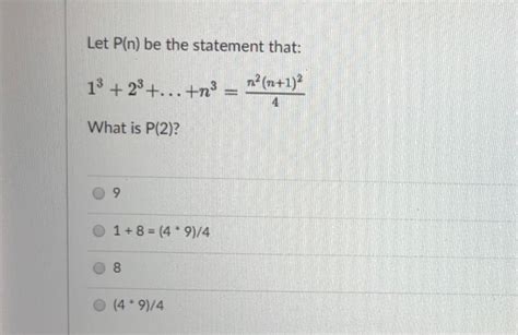 Solved Let P N Be The Statement That N Chegg