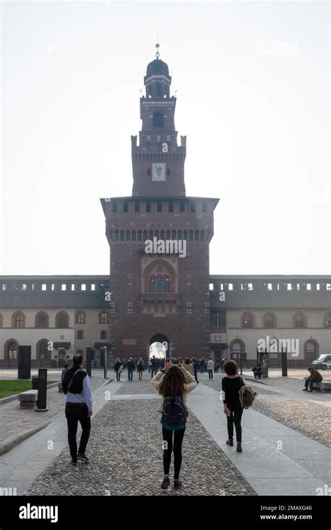 Detalle Arquitect Nico Del Castello Sforzesco Castillo De Sforza Una