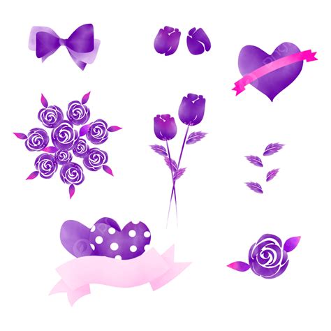 Aquarela Dia Dos Namorados Clipart Corações Rosas Vermelhas Amor Png