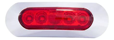 Plaf N Lateral Leds Estrobo Rojo Ovalado V Tunelight Mercadolibre