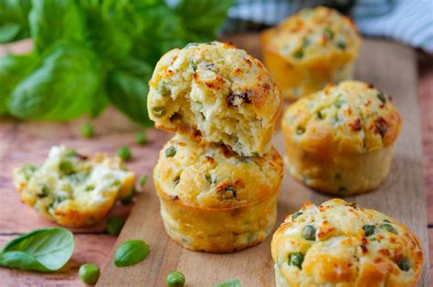 Muffins salés petits pois et feta healthyfood creation