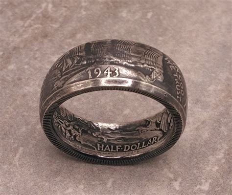 1943 Walking Liberty Coin Ring Etsy