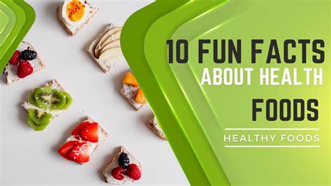 Fun Facts About Healthy Food And Eating Youtube