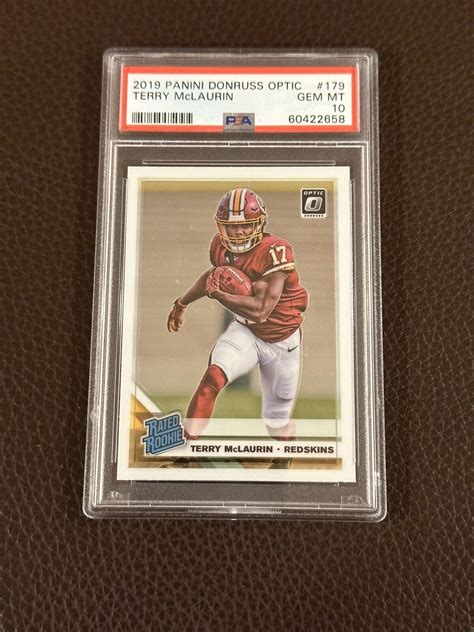 Panini Donruss Optic Terry Mclaurin Psa Rookie Card Pop