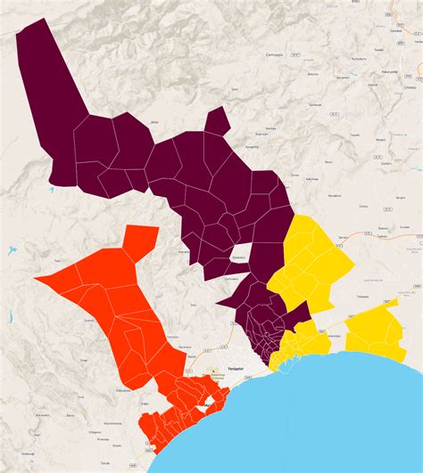 Mersin In Mahalleleri Atlasbig