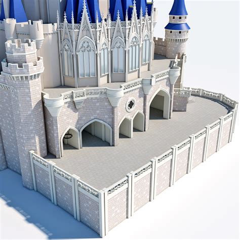 D Cinderella Castle Model