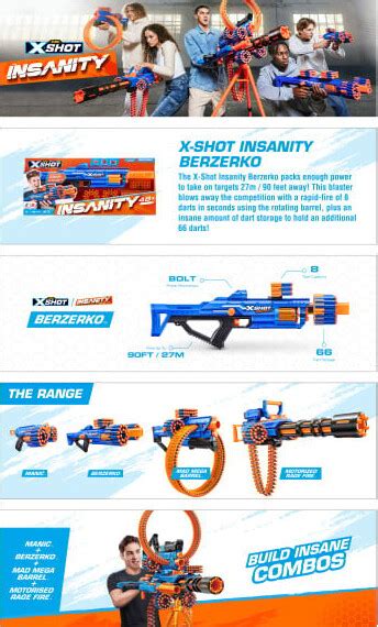 X Shot Insanity Mad Mega Barrel Se Tilbud Og K B P Gucca Dk