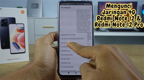 Cara Mengunci Jaringan 4G HP Xiaomi Redmi Note 12 Xiaomi Redmi Note