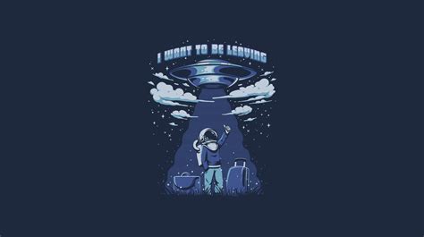 UFO and man illustration, The Hitchhiker's Guide to the Galaxy HD ...