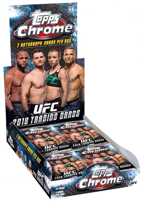 Ufc Topps 2018 Ufc Chrome Trading Card Hobby Box 24 Packs Toywiz