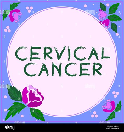 Affichage conceptuel cancer cervical Business idée type de cancer qui