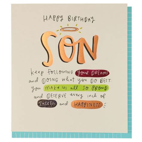 Happy Birthday Son Printable Card