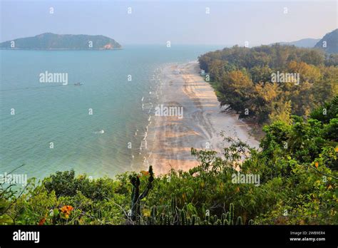 Khao Sam Roi Yot National Park beach landscape in Thailand. Nature of ...