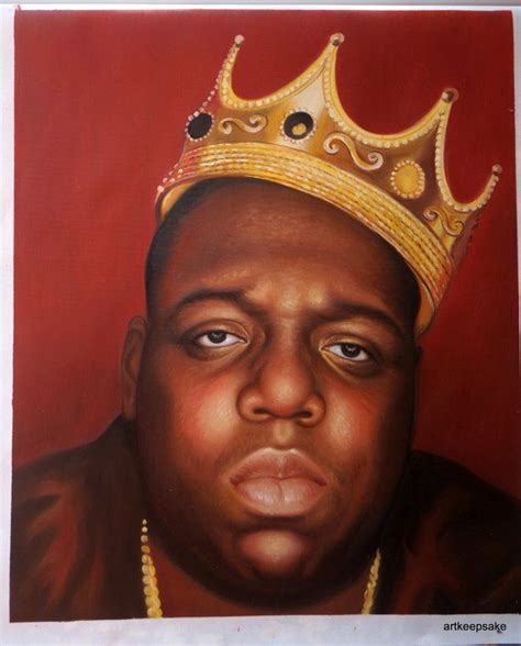 Notorious Big Biggie Smalls Hip Hop Art Oil Painting On Canvas 20x24