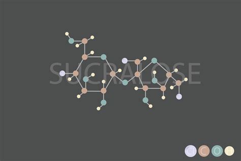 sucralose molecular skeletal chemical formula 42648515 Vector Art at ...