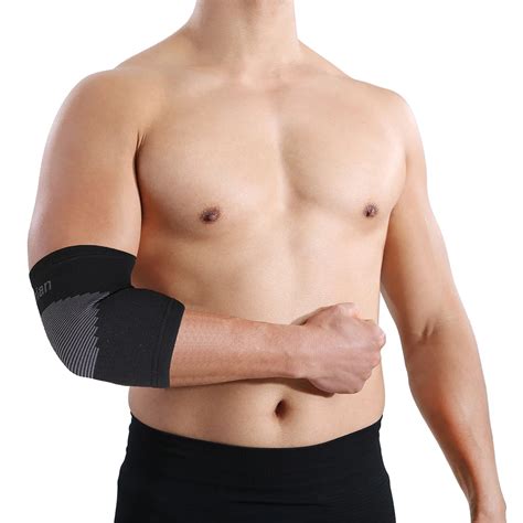 Mumian A21 Elastic Black Elbow Sleeve Brace Tennis Elbow Support Protector Basketball