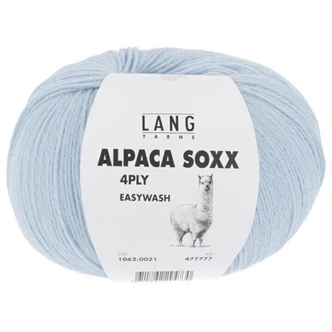 Fil Alpaca Lang Yarns Alpaca Soxx Bleu Clair Laine Pour