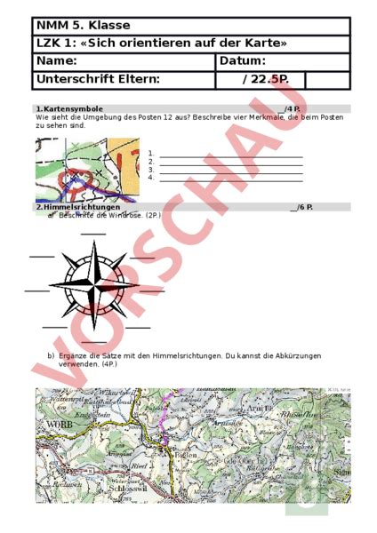 Arbeitsblatt Lzk Geographie Kartographie Gradnetz