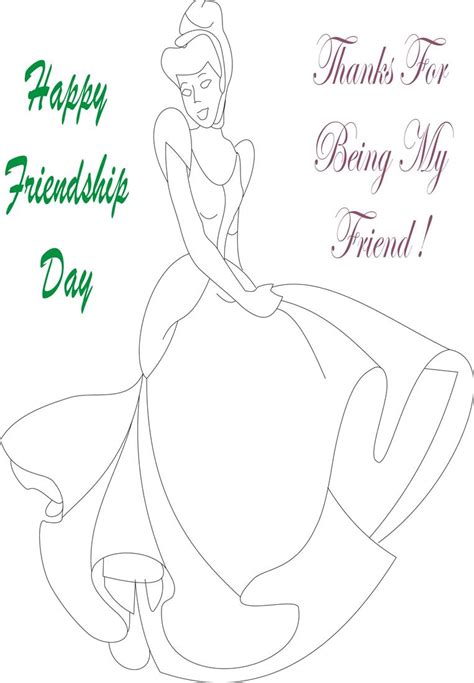 Friendship day coloring page for kids 7