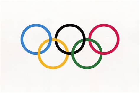 Symbol of olympic games flag | Premium Photo