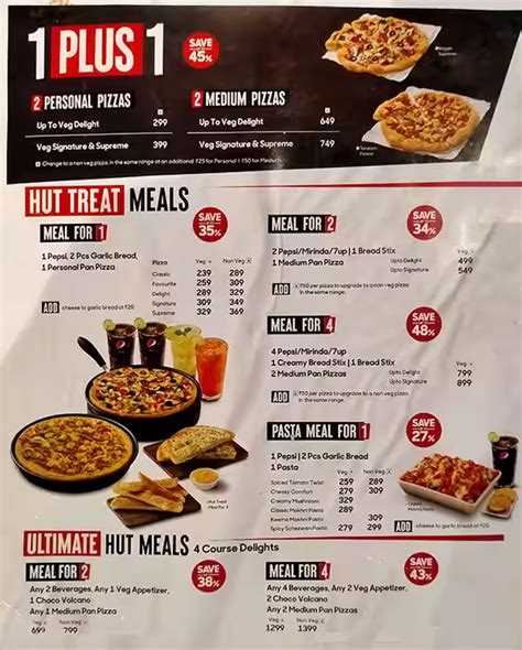 Pizza Hut Menu With Lastest Prices in South Africa 2024