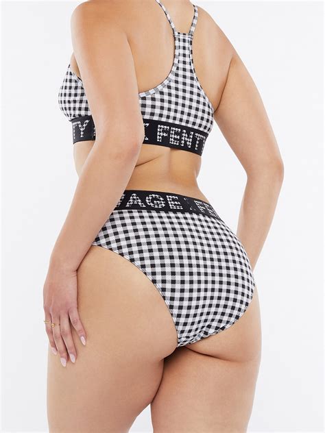 Forever Savage High Leg Bikini In Black White Savage X Fenty Germany